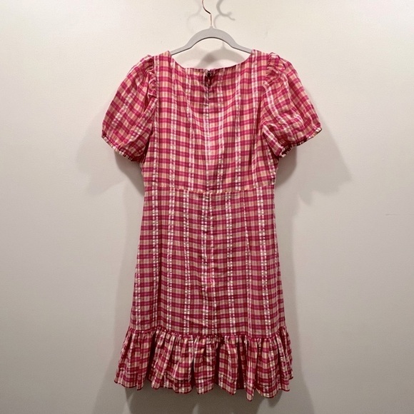 NWT LIKELY Fuschia Multi Kai Check Dress - Picture 11 of 16